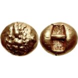 IONIA, Uncertain. Circa 650-600 BC. EL Trite – Third Stater (12mm, 4.63 g). Lydo-Milesian