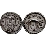 ANGLO-SAXON, Primary Sceattas. Circa 715-720. AR Sceatt (12mm, 1.16 g, 6h). Series Z, type 66a(i).