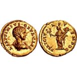 Geta. As Caesar, AD 198-209. AV Aureus (20mm, 7.20 g, 11h). Laodicea mint. Struck AD 198-200. L •