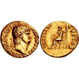 Nero. AD 54-68. AV Aureus (18mm, 7.32 g, 6h). Rome mint. Struck AD 66-67. IMP NERO CAESAR