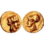 CYPRUS, Salamis. Evagoras II. Circa 361-351 BC. AV Twelfth Stater (8.5mm, 0.69 g, 1h). Draped bust