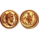 Septimius Severus. AD 193-211. AV Aureus (20mm, 7.23 g, 11h). Rome mint. Struck AD 205. SEVERVS PIVS