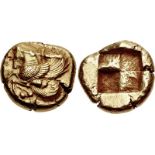 MYSIA, Lampsakos. Circa 500-450 BC. EL Stater (20mm, 15.18 g). Forepart of Pegasos left; grapevine