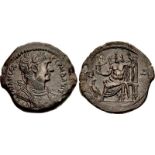 EGYPT, Alexandria. Trajan. AD 98-117. Æ Drachm (35mm, 17.79 g, 12h). Dated RY 17 (AD 113/114). AVT T