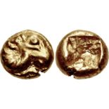 TROAS, Kebren. Late 6th-early 5th centuries BC. EL Hekte (10mm, 2.72 g). Phokaic standard. Head of