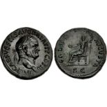 Vespasian. AD 69-79. Æ Sestertius (33mm, 24.91 g, 6h). Rome mint. Struck AD 71. IMP CAES VESPAS