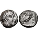 ATTICA, Athens. Circa 454-404 BC. AR Tetradrachm (23mm, 16.95 g, 5h). Head of Athena right,