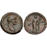 EGYPT, Alexandria. Trajan. AD 98-117. Æ Drachm (38mm, 31.51 g, 12h). Dated RY 11 (AD 107/108). AVT T