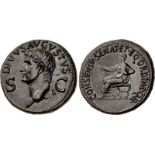 Divus Augustus. Died AD 14. Æ Dupondius (30mm, 16.64 g, 7h). Rome mint. Struck under Gaius (