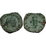 Philip I. AD 244-249. Æ Sestertius (29mm, 15.01 g, 12h). Secular Games issue. Rome mint, 5th