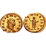 Gallienus. AD 253-268. AV Binio (22mm, 4.22 g, 6h). Rome mint, 3rd officina. 9th emission, AD 265-