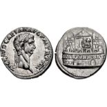 Claudius. AD 41-54. AR Denarius (18mm, 3.77 g, 6h). Rome mint. Struck AD 44-45. TI CLAVD •