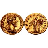 Lucius Verus. AD 161-169. AV Aureus (19mm, 7.33 g, 6h). Rome mint. Struck AD 164. L • VERVS ΛVG