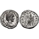 Tranquillina. Augusta, AD 241-244. AR Denarius (19mm, 2.54 g, 8h). Rome mint. Special emission,