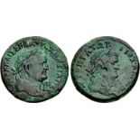 EGYPT, Alexandria. Vespasian, with Titus as Caesar. AD 69-79. Æ Drachm (34mm, 18.14 g, 12h). Dated
