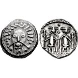 ANGLO-SAXON, Secondary Sceattas. Circa 710-760. AR Sceatt (11.5mm, 1.17 g, 6h). Type 30a. Mint in