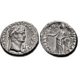 EGYPT, Alexandria. Claudius, with Messalina. AD 41-54. BI Tetradrachm (25mm, 12.82 g, 12h). Dated RY