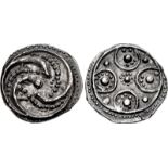 ANGLO-SAXON, Secondary Sceattas. Circa 720-745. AR Sceatt (13mm, 1.04 g). Series H, type 48.