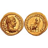 Caracalla. AD 198-217. AV Aureus (20.5mm, 6.88 g, 12h). Rome mint. Struck AD 214. ANTONINVS PIVS AVG