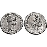 Claudius. AD 41-54. AR Denarius (19mm, 3.74 g, 5h). Rome mint. Struck AD 46-47. TI CLAVD ·