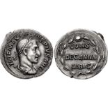 Maximinus I. AD 235-238. AR Denarius (19.5mm, 2.93 g, 12h). Rome mint. Special emission, AD 236. IMP