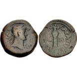 EGYPT, Alexandria. Hadrian. AD 117-138. Æ Drachm (34mm, 23.09 g, 12h). Dated RY 8 (AD 123/124).