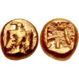 IONIA, Uncertain. Circa 600-550 BC. EL Hekte – Sixth Stater(?) (8mm, 1.86 g). Uncertain standard.