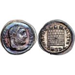 Constantius I. AD 305-306. AR Argenteus (19mm, 3.35 g, 1h). Serdica mint, 4th officina. 2nd