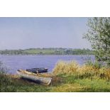 Simon Weaver - Watercolour - Rowing Boats, Cornwall, unsigned, 34cm x 49cm, unframed Condition: