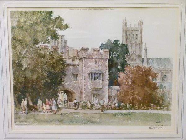 E.R. Sturgeon - Two signed limited edition prints - Wells Cathedral, each signed in pencil, 40.5cm x - Image 3 of 3