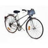 Bicycle - Lady's Decathlon steel framed cycle having Solida chain set, fitted mudguards, seat tube