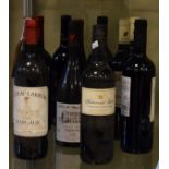 Wines & Spirits - Chateau Larruau 1999 Margaux, together with ten other bottles of red wine (11)