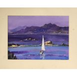 Anthony Avery - Watercolour - Costa Esmeralda, signed and titled, 25cm x 35.5cm, unframed Condition: