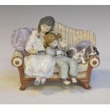 Lladro figure group - Big Sister Condition: