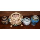 Four various Oriental ceramic vases Condition: