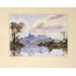 Anthony Avery - Watercolour - Reflections Of Ross, signed and titled, 25cm x 35.5cm, unframed