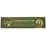 Advertising - Vintage metal sign - Boag's Strongarm Bitter', 15cm x 60cm Condition: