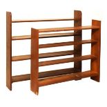 Two open bookcases Condition: