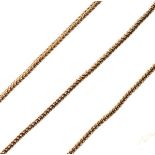 9ct gold fox tail link neck chain, 8.1g approx Condition: