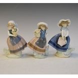 Three Lladro figures - Spring Is Here, Sweet Scent and Pretty Pickings Condition: