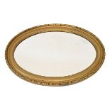 Early 20th Century gilt framed oval bevelled wall mirror Condition: