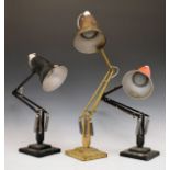 Three vintage anglepoise lamps Condition: