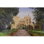 Jeremy Storr - Watercolour - Ashton Court Gatehouse, signed, 30cm x 45cm, framed and glazed