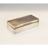 George V silver rectangular box, London 1923 Condition:
