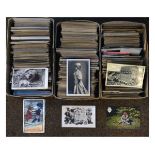 Postcards - Large collection of mainly early 20th Century postcards in three boxes Condition: