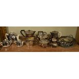 Quantity of various silver plated and other tableware Condition: