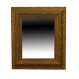 Late 19th/early 20th Century gilt framed rectangular bevelled wall mirror Condition: