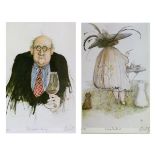 Sue McCartney Snape - Two signed limited edition prints - Eating Strawberries and Rich But