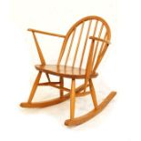 Ercol pale beech low back Windsor rocking chair Condition: