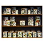 Collection of Portmeirion Botanic Garden pattern kitchen storage jars Condition: